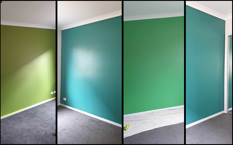 Vibrant Feature Wall Painting | Bold Interior Color Accents